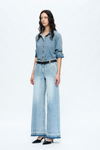 Jermy Mid Rise Wide Leg Denim Jeans