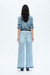 Jermy Mid Rise Wide Leg Denim Jeans