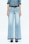 Jermy Mid Rise Wide Leg Denim Jeans