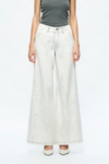 Jeremy Mid Rise Business Wide Leg Denim Pants