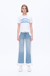 Jeremy Mid Rise Two Tones Wide Leg Pants