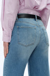 Womens Wide Leg Crop Jeans