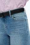 Womens Wide Leg Crop Jeans