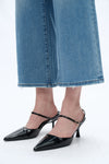 Womens Wide Leg Crop Jeans