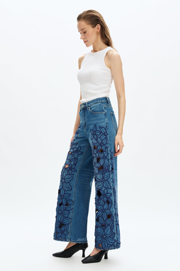 High Rise Wide Leg Jeans