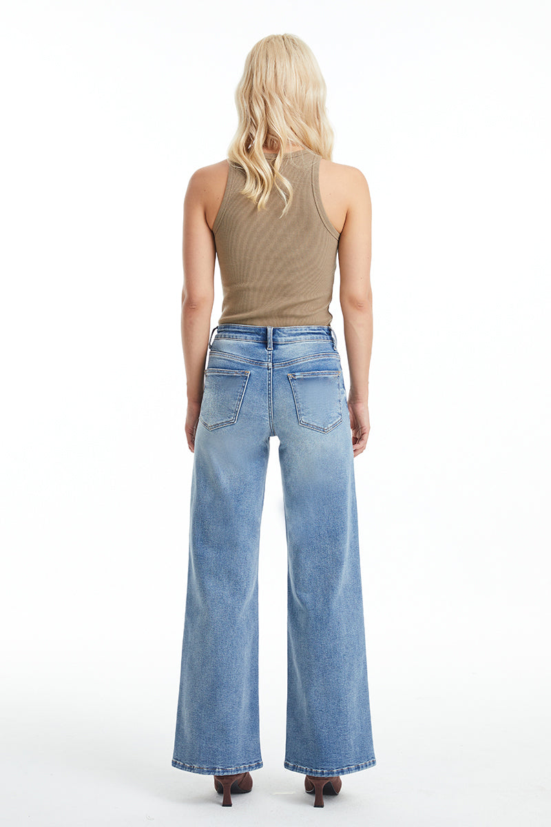 HIGH RISE WIDE LEG JEANS BYW8119
