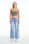 High Rise Wide Leg Flare Jeans