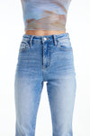 HIGH RISE FLARE JEANS WITH SLIT BYF1095 AURORA