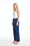 High Rise Straight Raw Hem