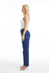 High Rise Straight Raw Hem