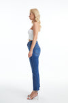 High Rise Straight Leg Crop Jeans-Straight-BAYEAS