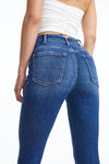High Rise Straight Leg Crop Jeans-Straight-BAYEAS