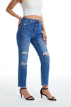 HIGH RISE MOM JEANS BYM3009