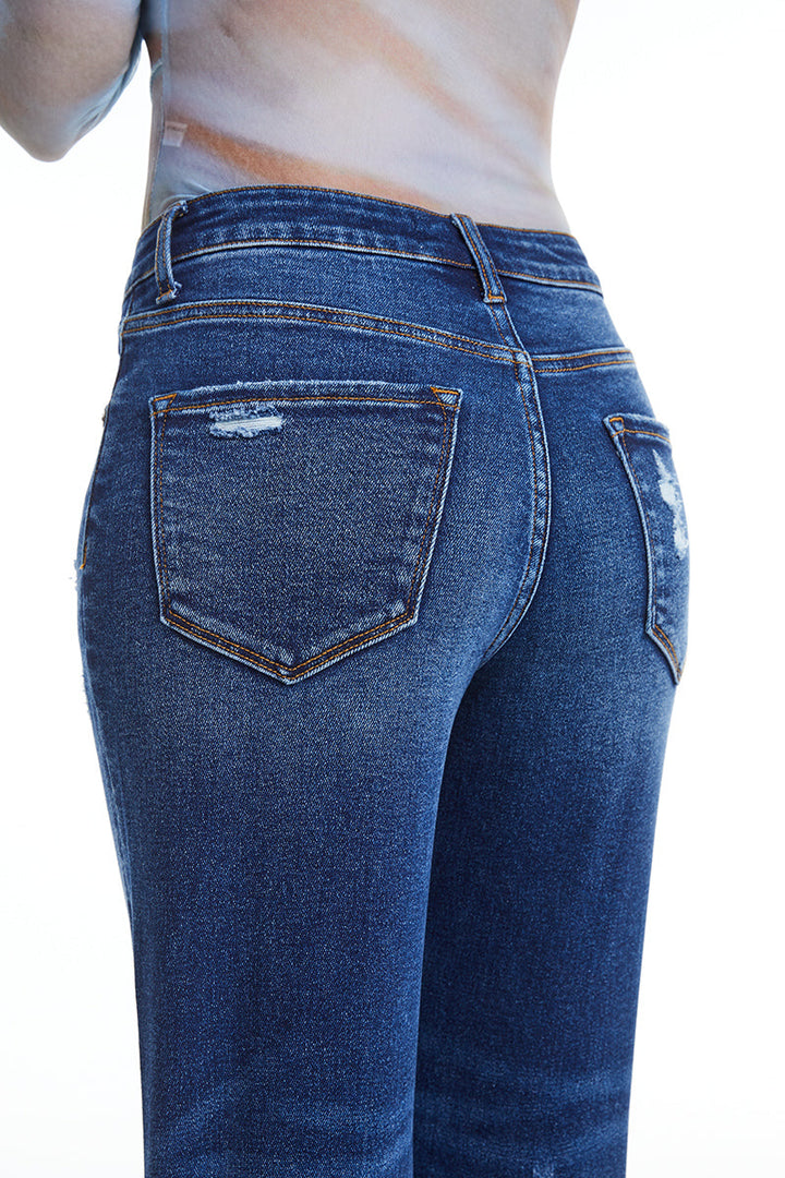 HIGH RISE LOOSE TAPERED MOM DENIM JEANS