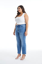 HIGH RISE STRAIGHT LEG JEANS BYT5145-P MB