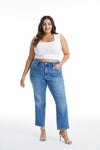 HIGH RISE STRAIGHT LEG JEANS BYT5145-P MB