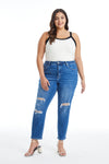 HIGH RISE MOM JEANS BYM3009-P