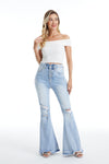 HIGH RISE FLARE JEANS BYF1016L