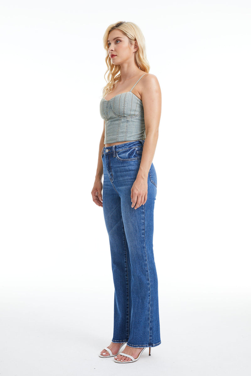 HIGH RISE BOOTCUT FLARE JEANS BYF1128