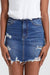 DISTRESSED RISELESS SKIRT - FEATURED ON FLIP-Skirts-BAYEAS