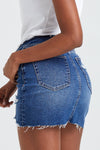 DISTRESSED RISELESS SKIRT - FEATURED ON FLIP-Skirts-BAYEAS