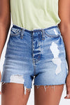 HIGH RISE BANDLESS SHORTS - FEATURED ON FLIP-Shorts-BAYEAS