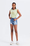 HIGH RISE BANDLESS SHORTS - FEATURED ON FLIP-Shorts-BAYEAS