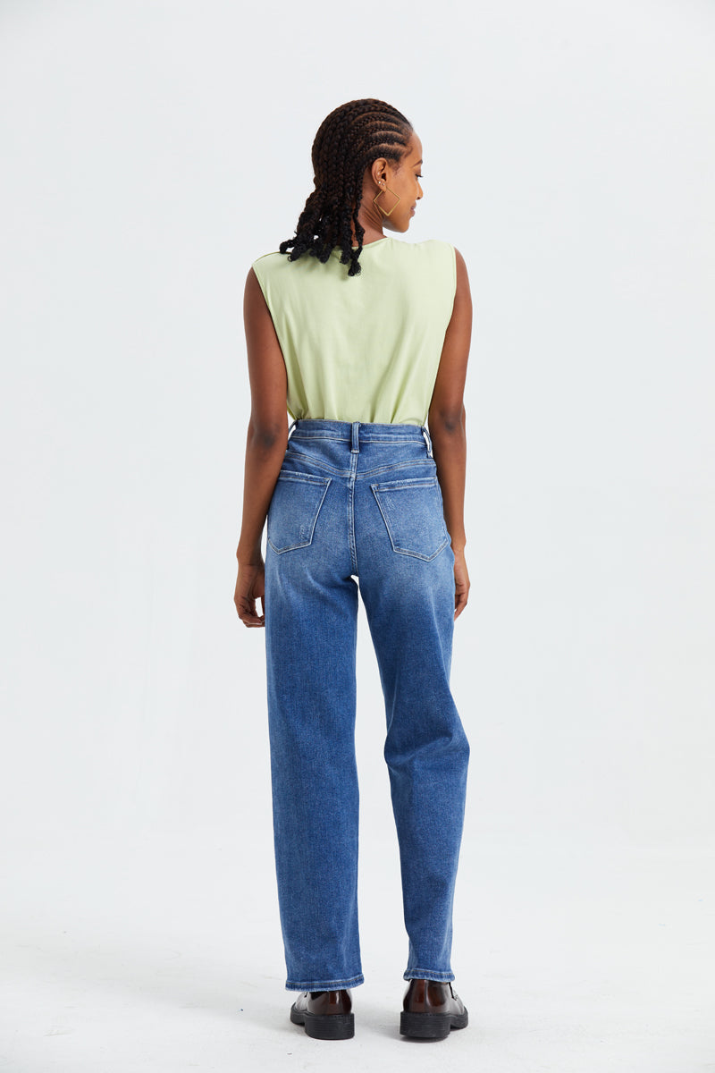 HIGH RISE WIDE LEG JEANS BYW8003