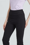 High Rise Front Slit Flare Jeans-Flare & Bootcut-BAYEAS