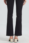 High Rise Front Slit Flare Jeans-Flare & Bootcut-BAYEAS
