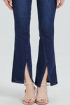 High Rise Front Slit Flare