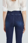 High Rise Front Slit Flare
