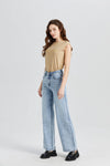 HIGH RISE WIDE LEG JEANS BYW8007