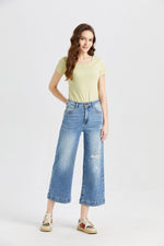 HIGH RISE WIDE LEG JEANS BYW8005