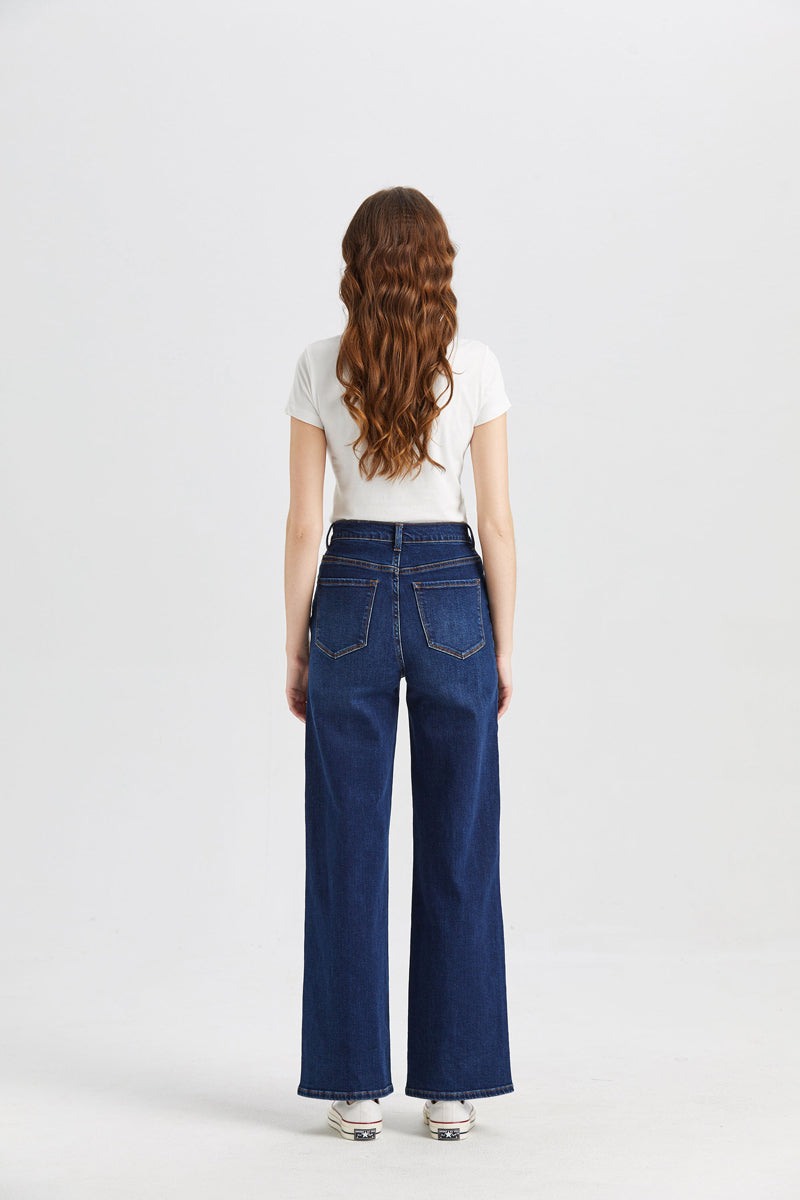 HIGH RISE WIDE LEG JEANS BYW8002