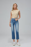 BONNIE HIGH RISE STRAIGHT LEG - FEATURED ON FLIP-Straight-BAYEAS