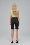 Super High Rise Denim Bermuda Shorts