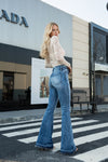 HIGH RISE FLARE JEANS BYF1014L
