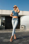 MID RISE ANKLE SKINNY - FEATURED ON FLIP-Skinny-BAYEAS
