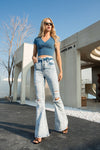 HIGH RISE FLARE JEANS BYF1013R