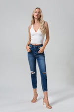 HIGH RISE MOM JEANS BYM3010