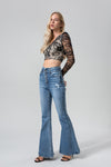 HIGH RISE FLARE JEANS BYF1015S