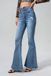 HIGH RISE FLARE JEANS BYF1015R
