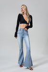 HIGH RISE FLARE JEANS BYF1012L
