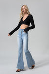 HIGH RISE FLARE JEANS BYF1012S