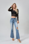 CHERRY MID RISE FLARE - FEATURED ON FLIP-Flare-BAYEAS