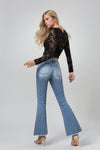 CHERRY MID RISE FLARE - FEATURED ON FLIP-Flare-BAYEAS