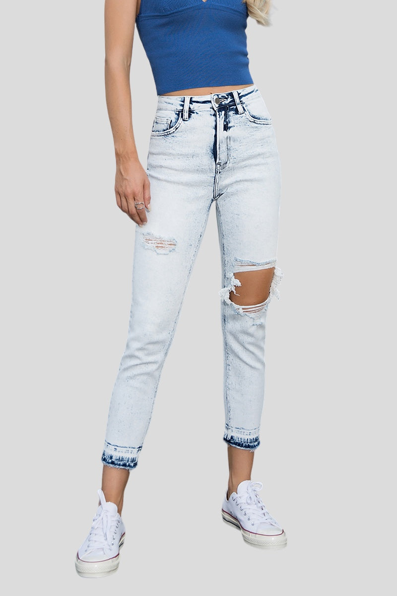 HIGH RISE MOM JEANS BYM3007