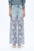 Ultra High Rise Lace Patchwork Wide Leg Denim Jeans