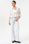 Zephyrine Mid Rise Wide Leg Jeans